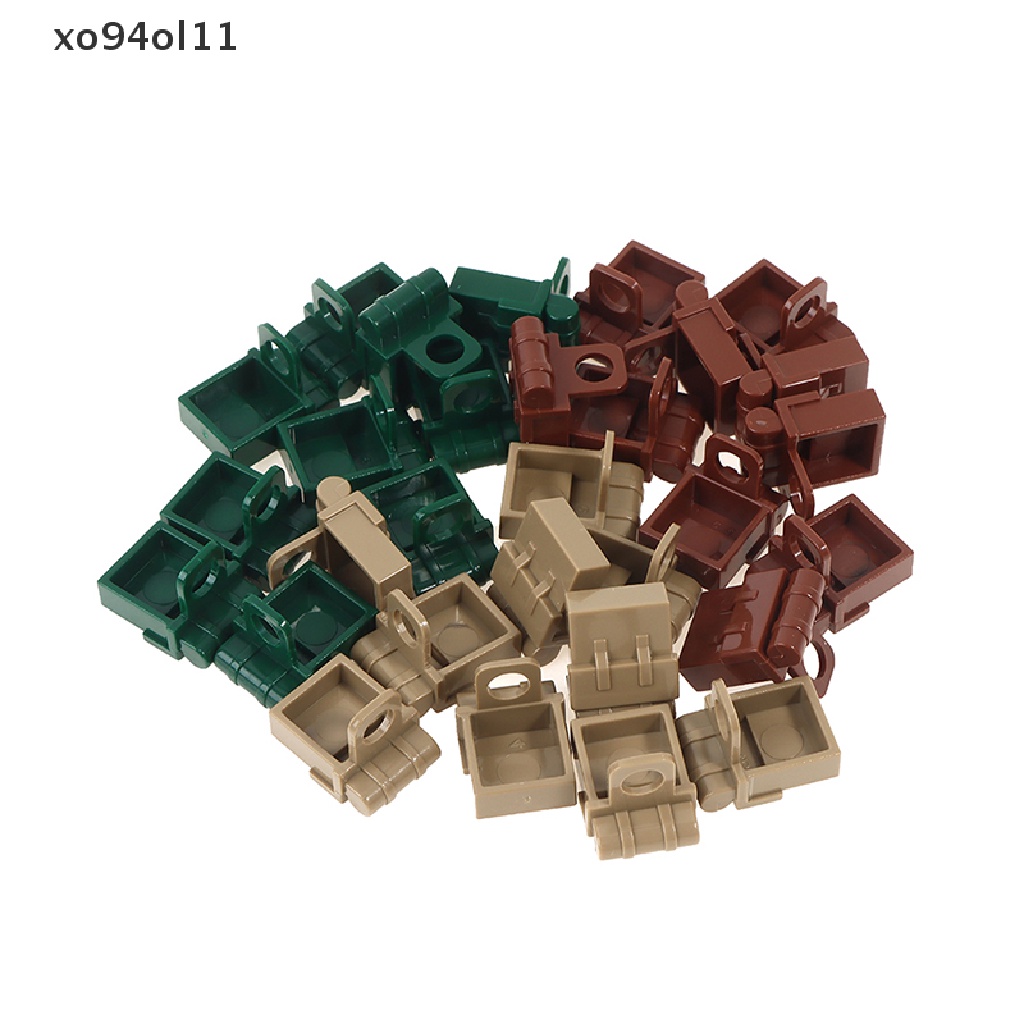 Xo 10PCS WW2 Mainan Balok Bangunsusun Model Lego Bentuk Tas Ransel Militer Untuk Hadiah OL