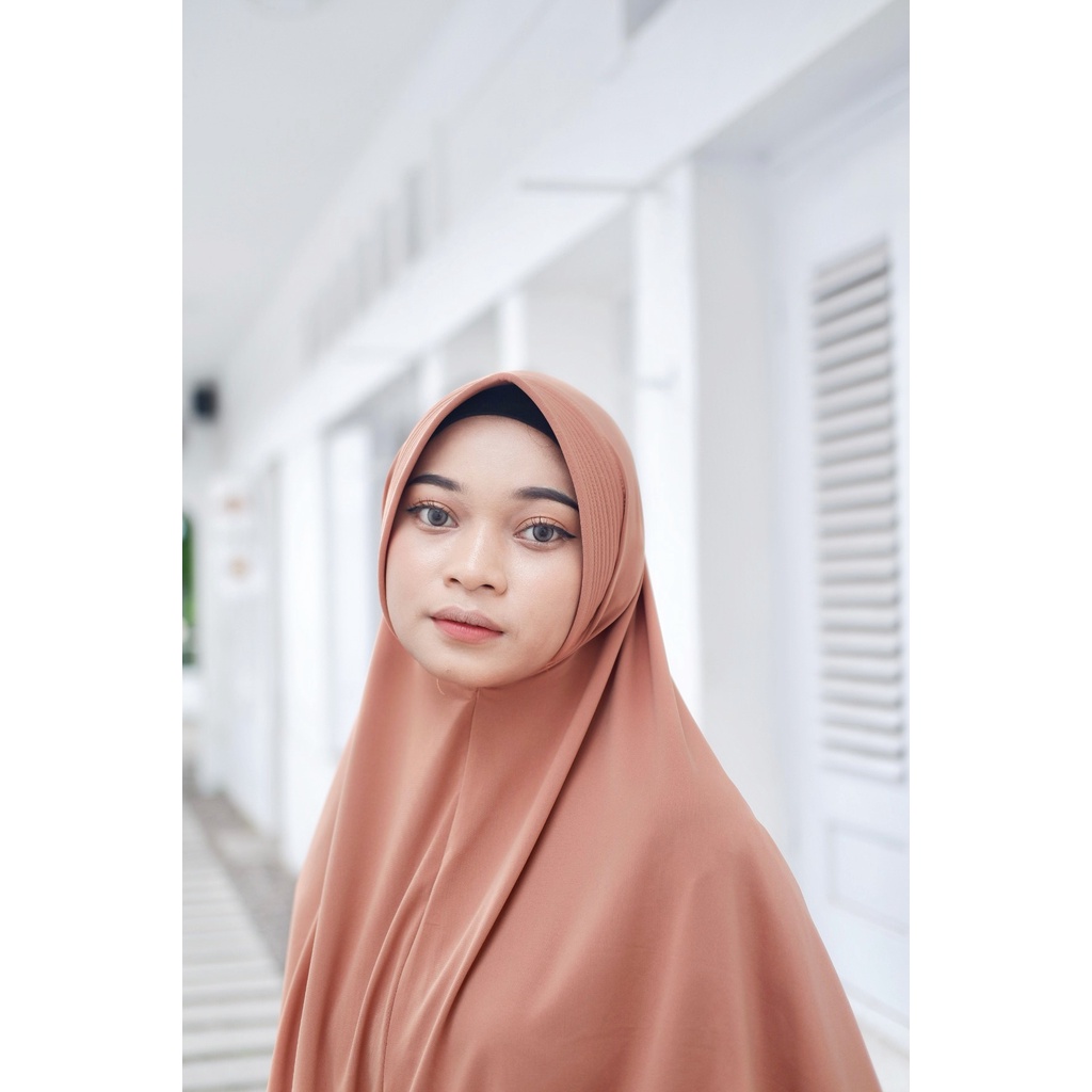 Khimar simpel Pet Jersey - Khimar Simple Pad Khansa