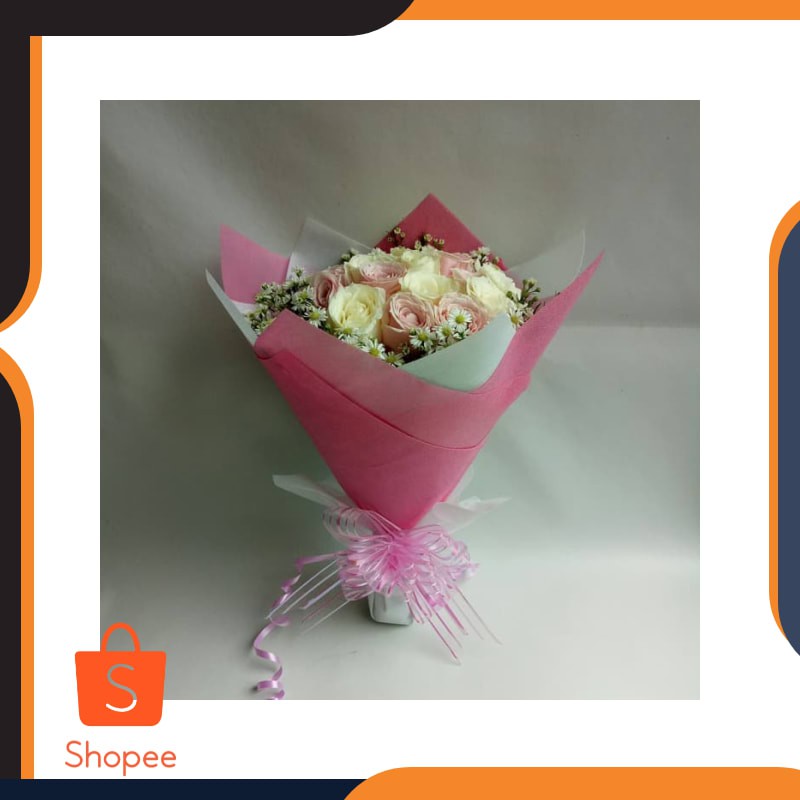 TERBARU Buket bunga wisuda bunga mawar asli hand boquet florist Keren