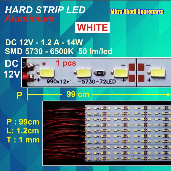 S24510T Hard Strip Led Smd5730/Smd 5730 White 14W/14 Watt 1M/1 Meter T54504Y
