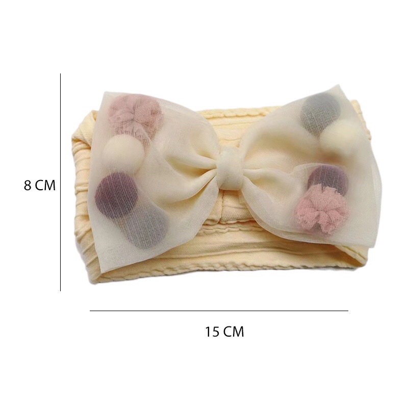 Baby Headband Organdi Ribbon | Bandana Pita Organdi Bayi