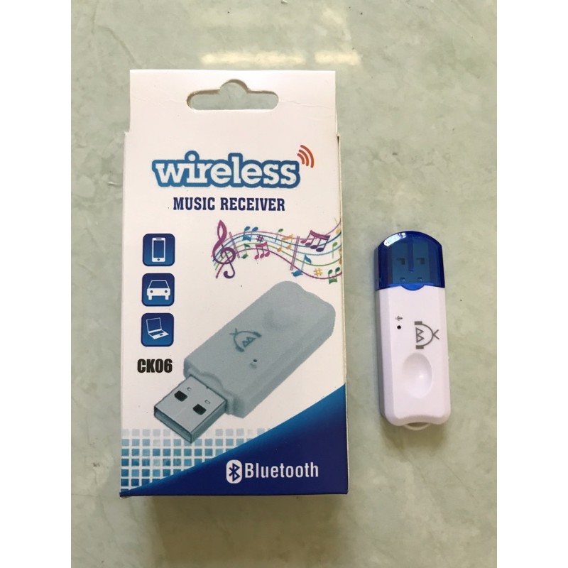 Dongle USB Bluetooth Receiver CK06 / Pengantar Audio Music Tanpa Kabel AUX