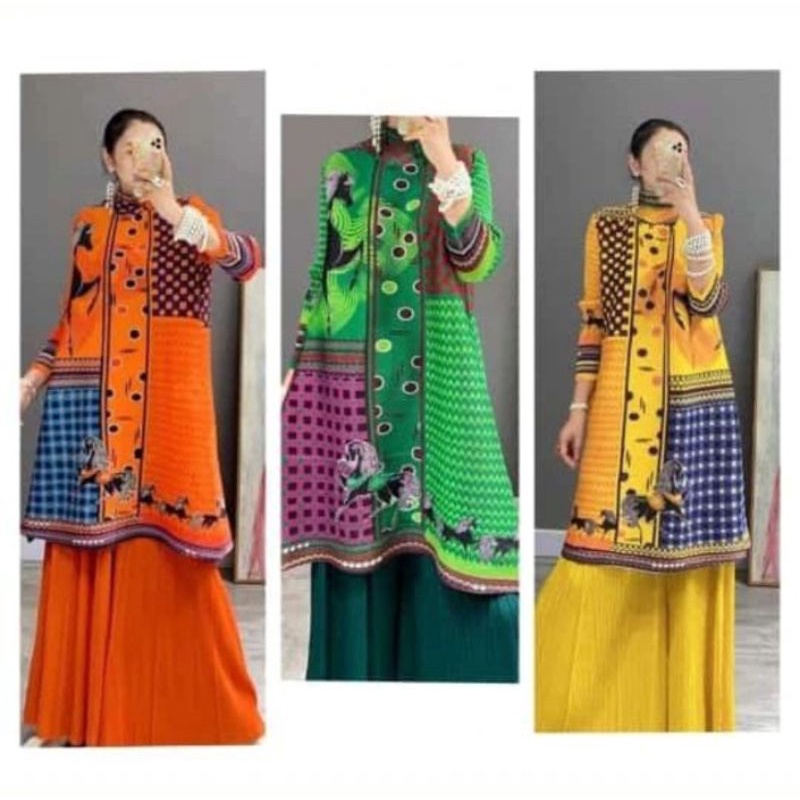 TUNIK PLISKET TURUN NAIK VIRAL