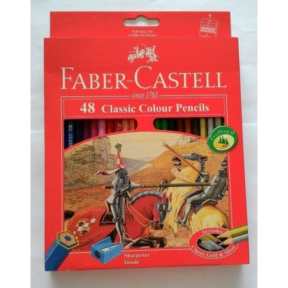 

WARNAPENSIL- PENSIL WARNA CLASSIC COLOR FABER CASTELL 48 WARNA -PENSIL WARNA