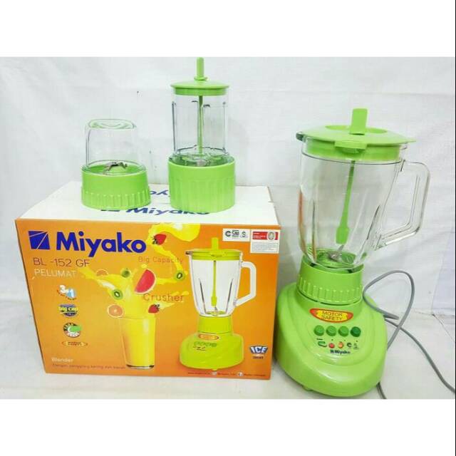 Blender Miyako 152GF / BL 152 GF (Kaca) - Hijau [1.5L]