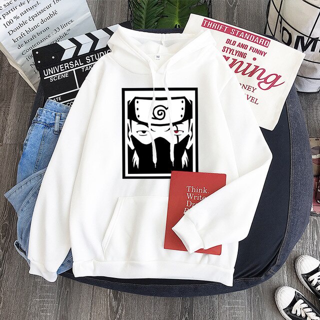 KAKASI EYES NARUTO Jumper Hoodie II Sweater Hoodie Anime II Sweter Oblong Topi Sz M - XL ( Pria &amp; Wanita / Anak &amp; Dewasa )