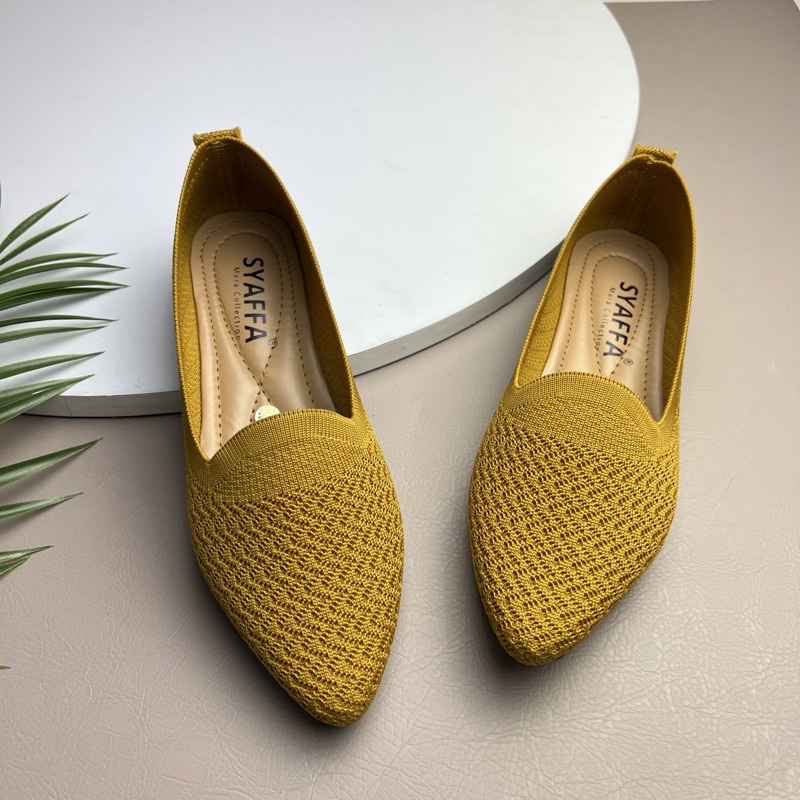 MARASYAFFA - SEPATU FLAT WANITA RAJUT MS25