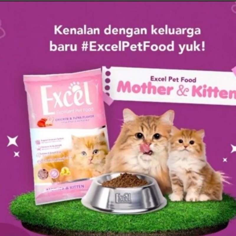 Makanan Kucing Excel Mothe kitten 20kg Freshpack EXCEL KITTEN