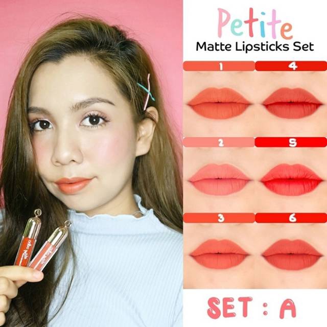 ODBO Petite Matte Lipsticks Set #OD537 Thailand Korea / Cosmetic / Lip Tint Gloss Creamy Pigmented