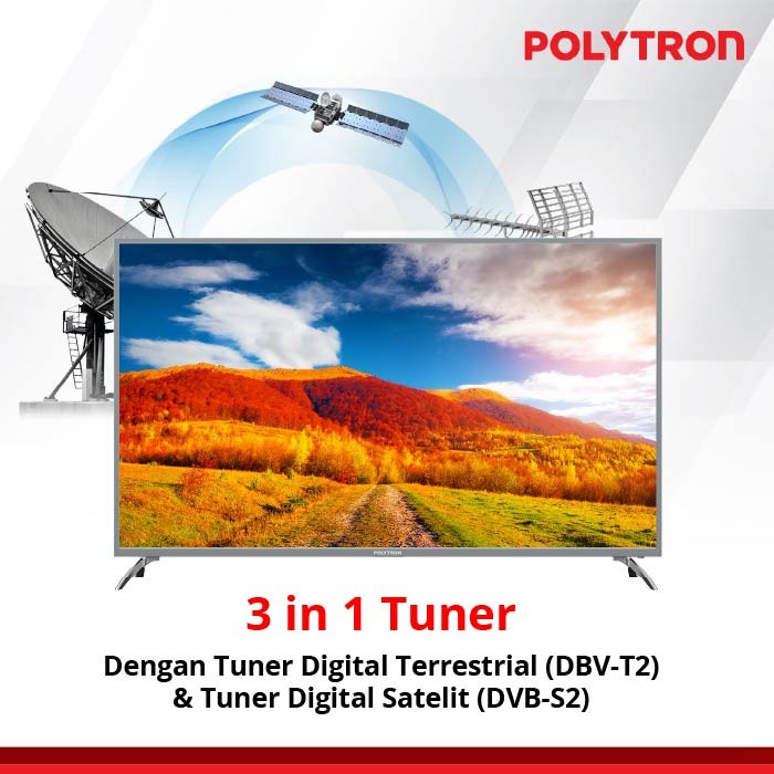 Polytron LED TV 55 Inch 55US8850 4K Ultra HD