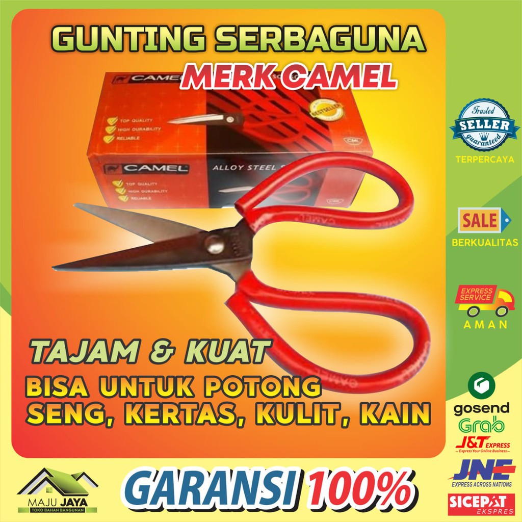

GUNTING KODOK SENG KULIT KARET KAIN GUNTING SERBAGUNA GUNTING KAWAT KERTAS KARDUS TAJAM