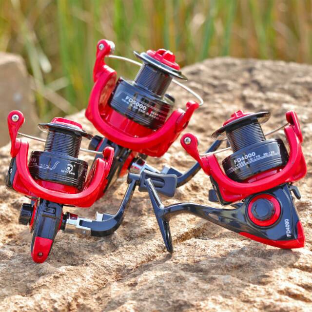 Lieyuwang reel FD5000 3 ball bearing red-black