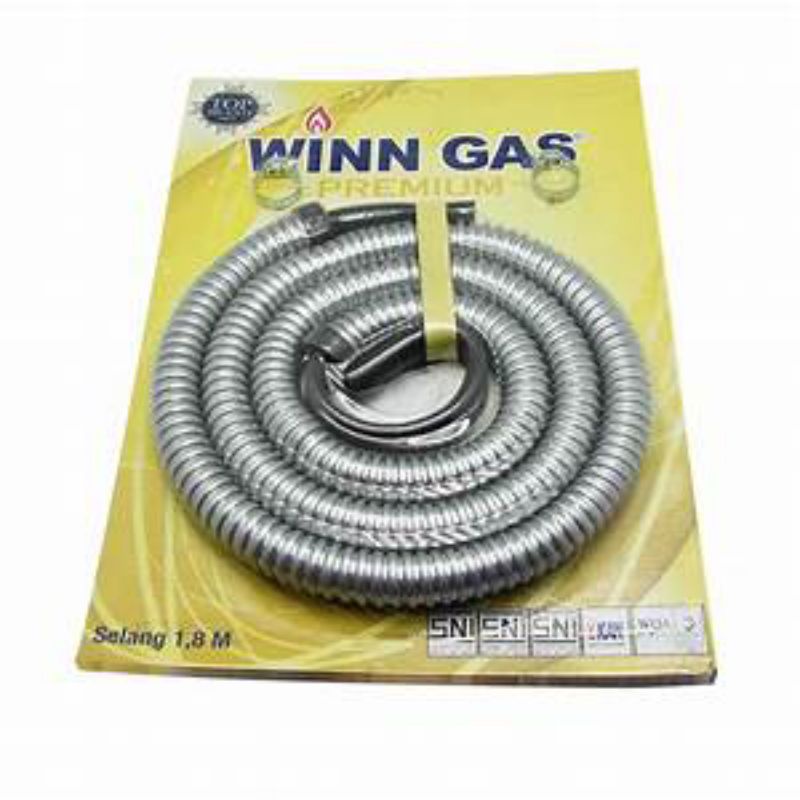 Winn Gas , SF , Win Gas , Selang fleksibel  ,  Regulator, kompor , premium  1.8 Meter