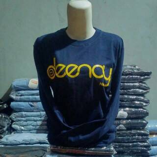  Kaos  deenay  kw maliqa aunthentic warna kuning navy 