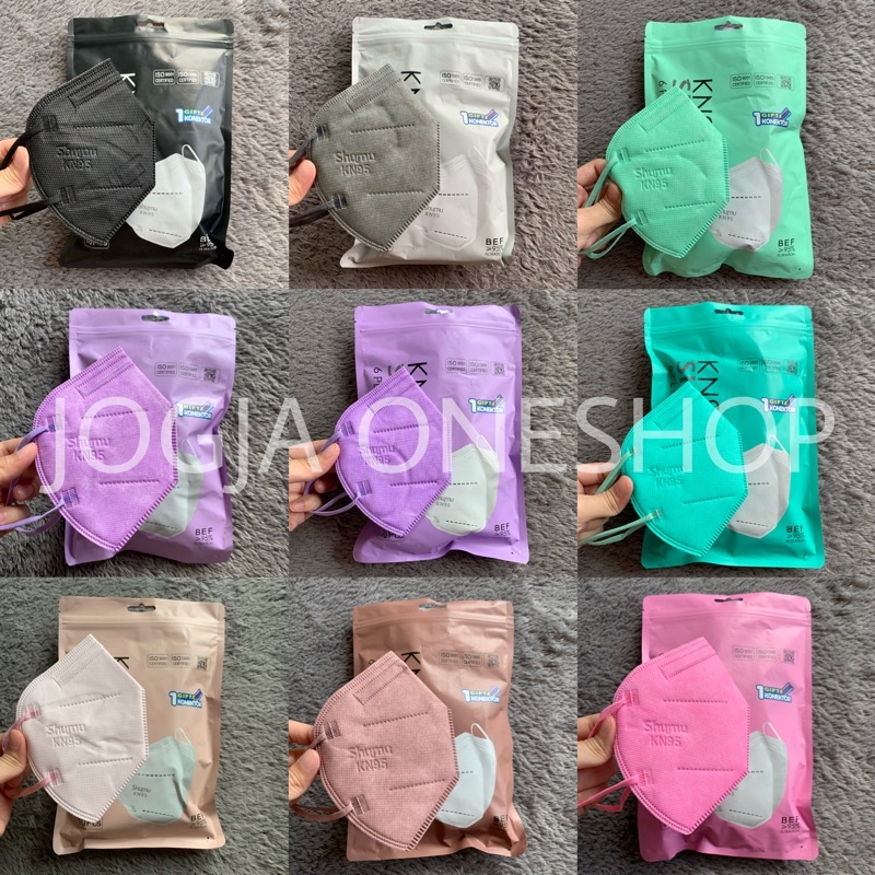 MASKER KN95 SHUMU 6PLY ISI 10PCS - MASKER KN95 WARNA WARNI