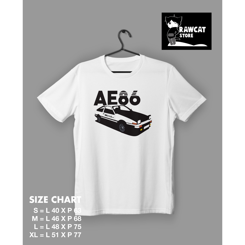 Kaos Anime Initial D - Mobil AE86