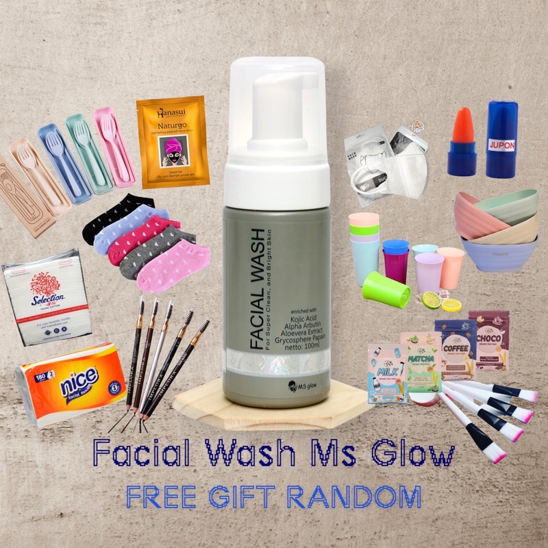 FACIAL WASH / FACIAL WASH MS GLOW / facial wash ms glow original member / ms glow original resmi