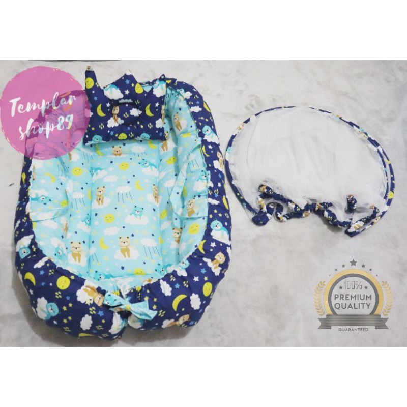 Paket Kasur Bayi kolam Kelambu Set Baru Lahir Murah | Produk Perlengkapn Tempat Tidur Baby KD