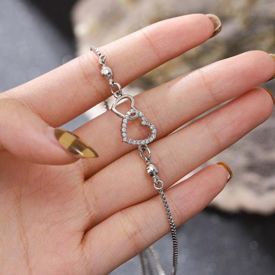 Viral ✨♥️✅COD Gelang Titanium Anti Karat Rose Gold Aksesoris Fashion Gelang Serut Rantai Wanita Mura