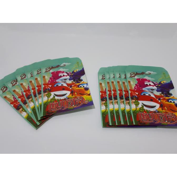 

Kualitas Terbaik Angpao/Amplop Lebaran Super Wings Hijau Isi 100