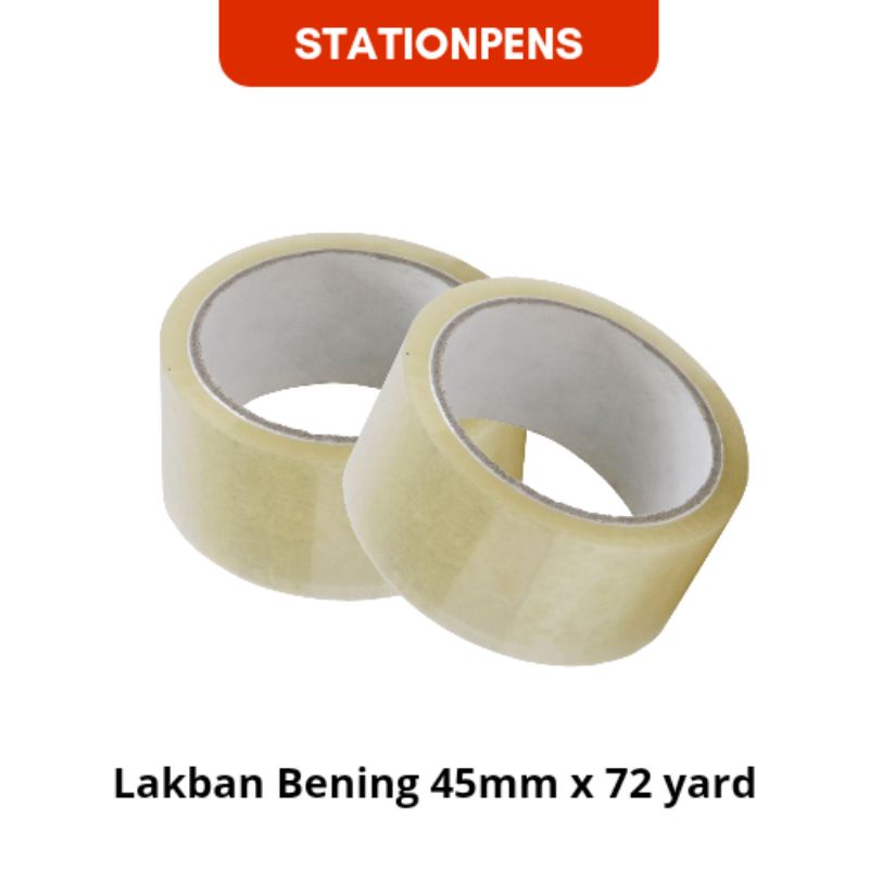 

Lakban Bening 45mm x 90yard