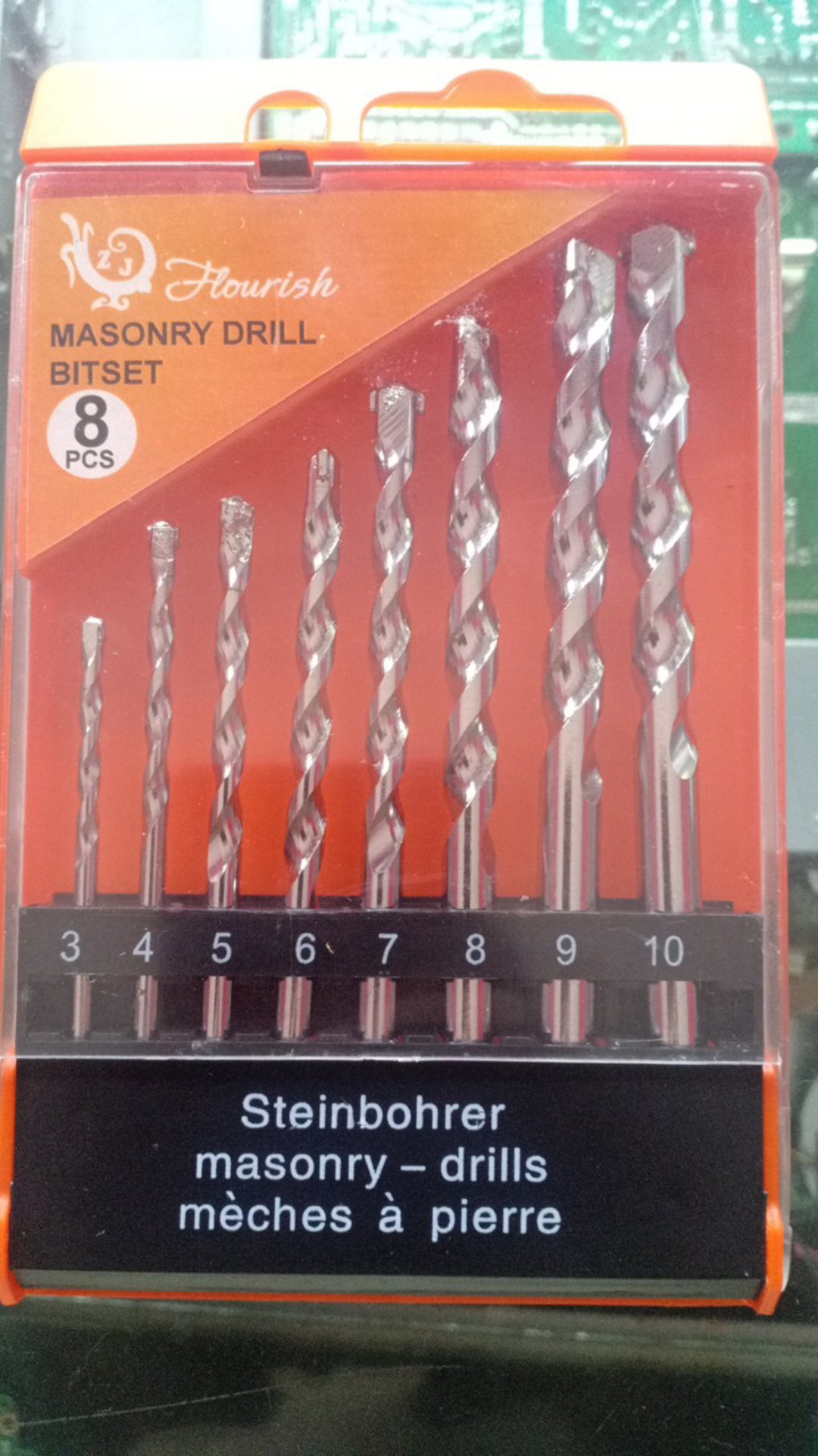 Bosch Mata Bor Beton Set (5 Pcs) 4,5,6,8,10/ Cyl-2 Masonry Drill (155)