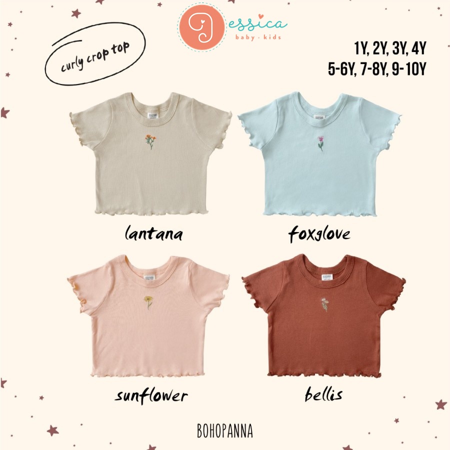BOHOPANNA - CURLY TOP - KAOS ANAK -