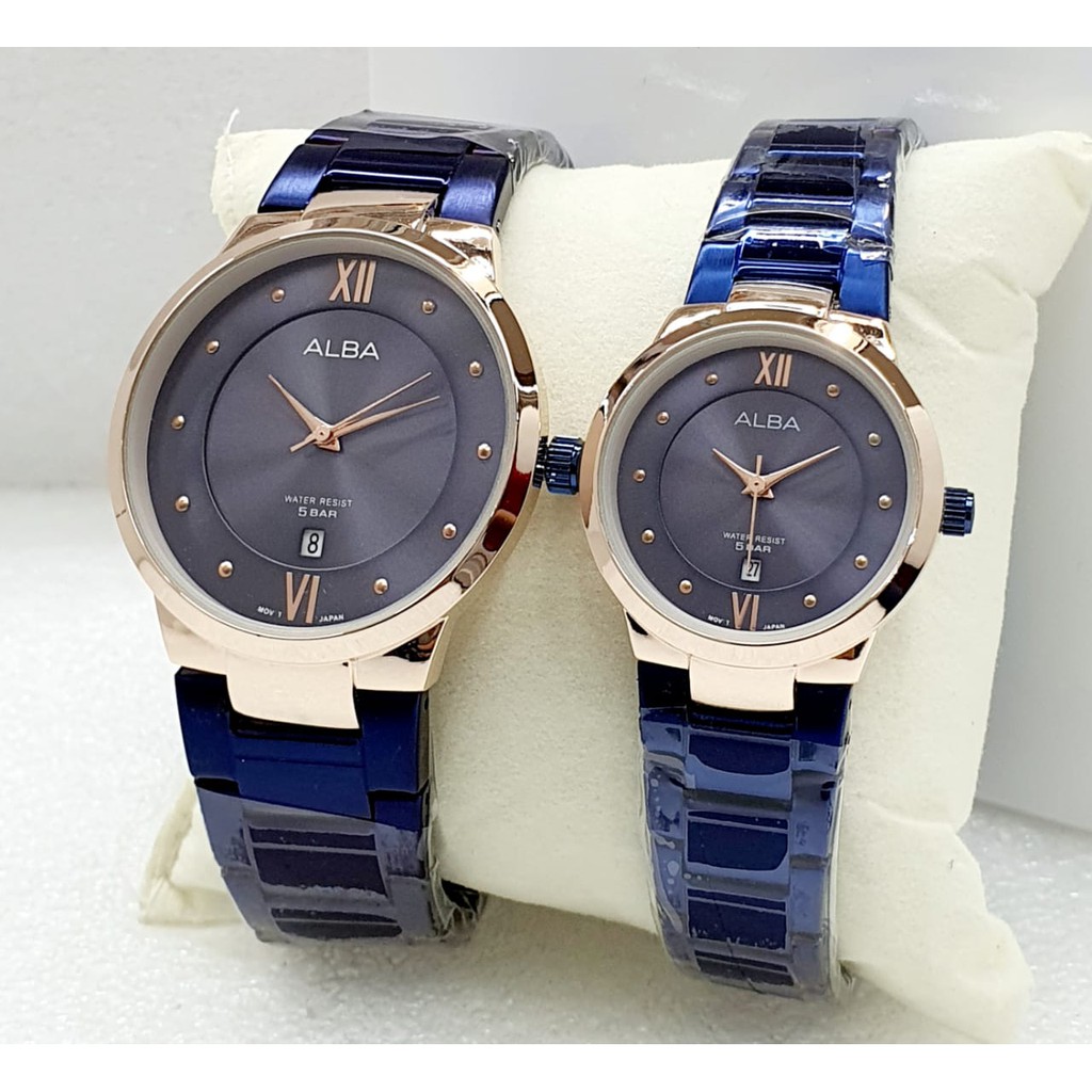 BEST SELLER Jam tangan couple alba vj42-x164 tgl on ca1201