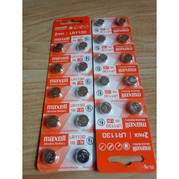Batrai Jam Tangan Maxell LR1130 Batre Jam Maxell