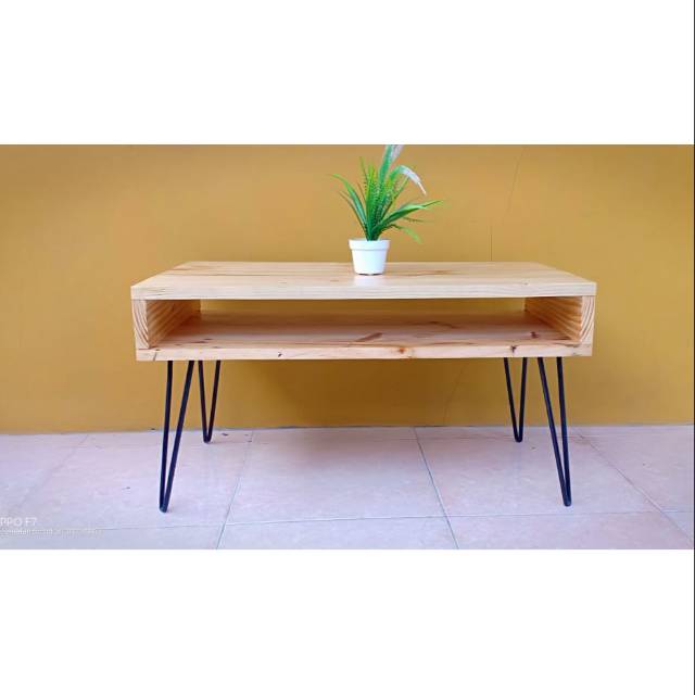 Meja tamu meja coffe stand tv meja tv kaki besi