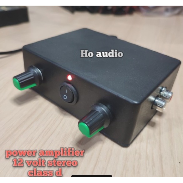 Terjangkau Berkualitas Ampli mini 12v stereo 2 potensio murah amplifier mini 12 volt class d pam8610 Class D Bisa COD