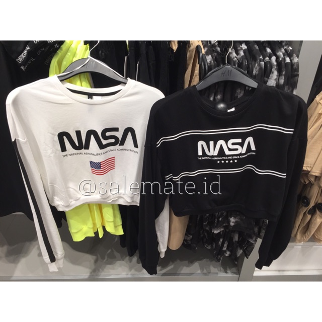H&M NASA Crop Sweater