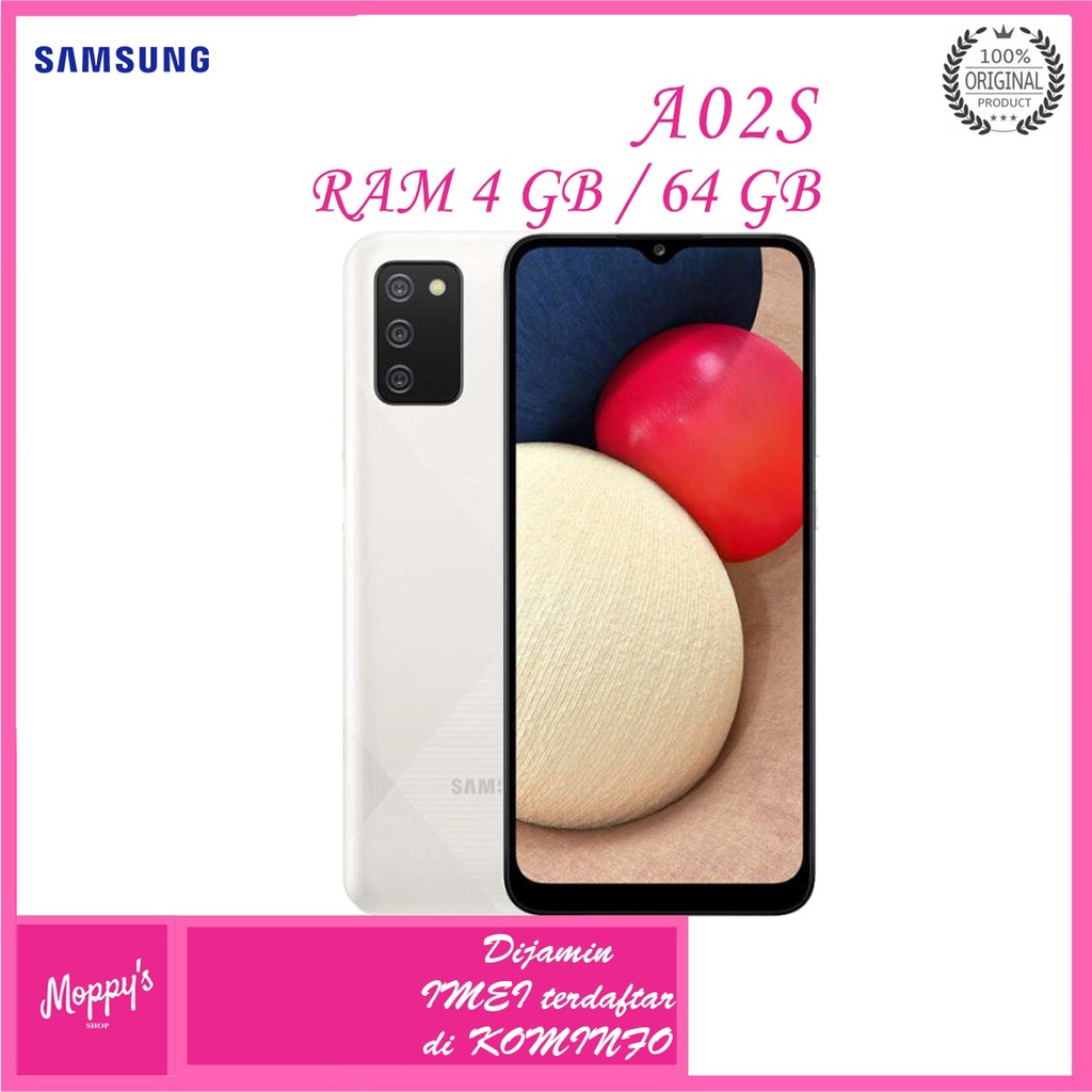 SAMSUNG GALAXY A02S 4/64 GB GARANSI RESMI SEIN RAM 4 GB ROM 64 SAMSUNG A02S ORIGINAL RANDOM