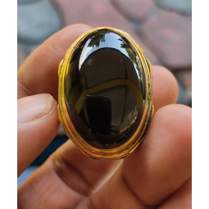 Cincin Batu Akik YAMAN WULUNG API BATURAJA asli batu bukan sintetis garut king safir pirus jamrud 89