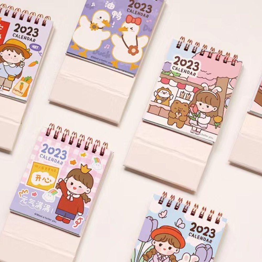 Mxbeauty Kalender Meja Kawaii Lucu Hadiah Memo Pads Kartun Korea