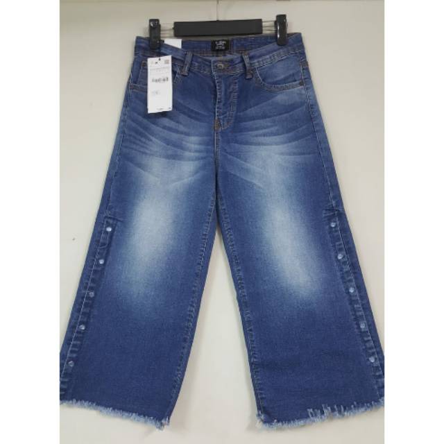 #933 VJ ORIGINAL KULOT JEANS BANGKONG KANCING TAG