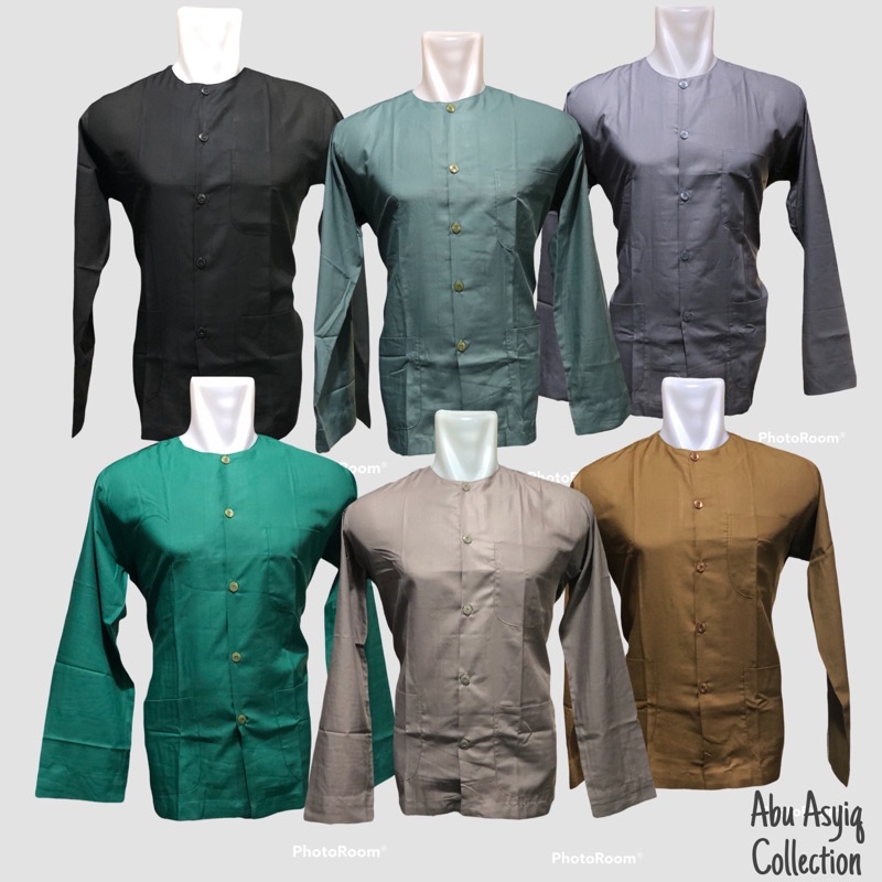 koko haibah oblong / baju muslim pria Abu Asyiq