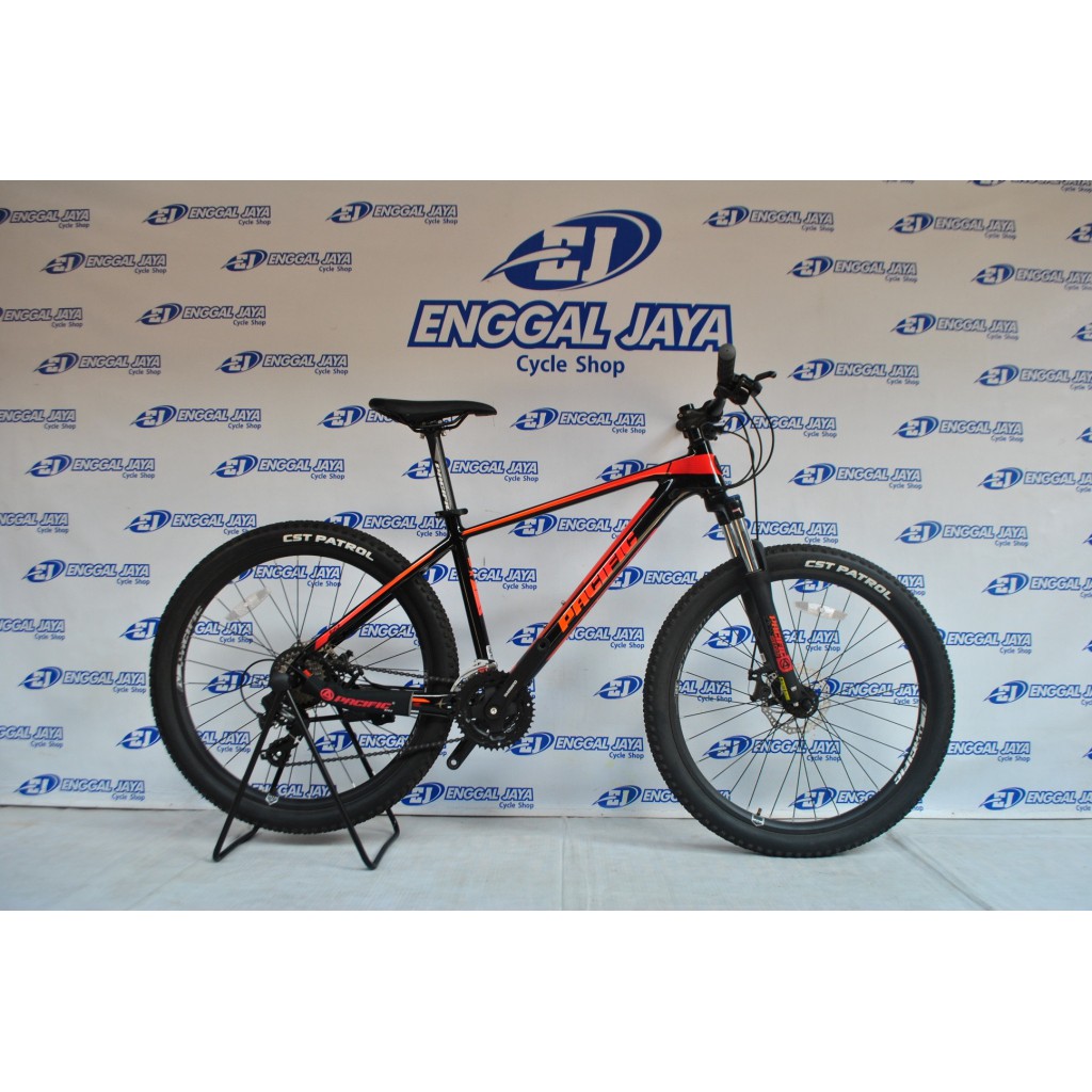 Sepeda Mtb Pacific Tranzline X6 Model Carbon Internal Cable SR Suntour 24 Sp Lock Out Suspension Not