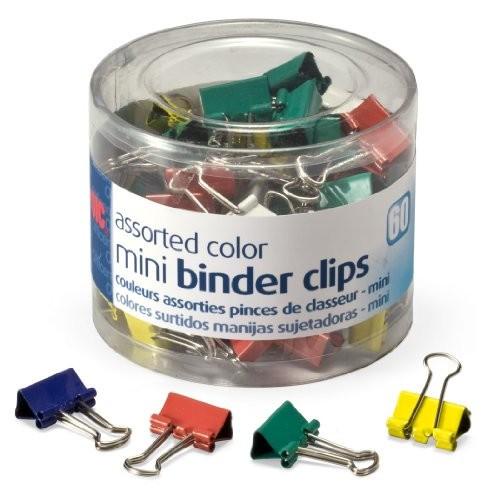 

Klip | Officemateoic Mini Binder Clips, Assorted Colors, 60 Clips Per Tub (31