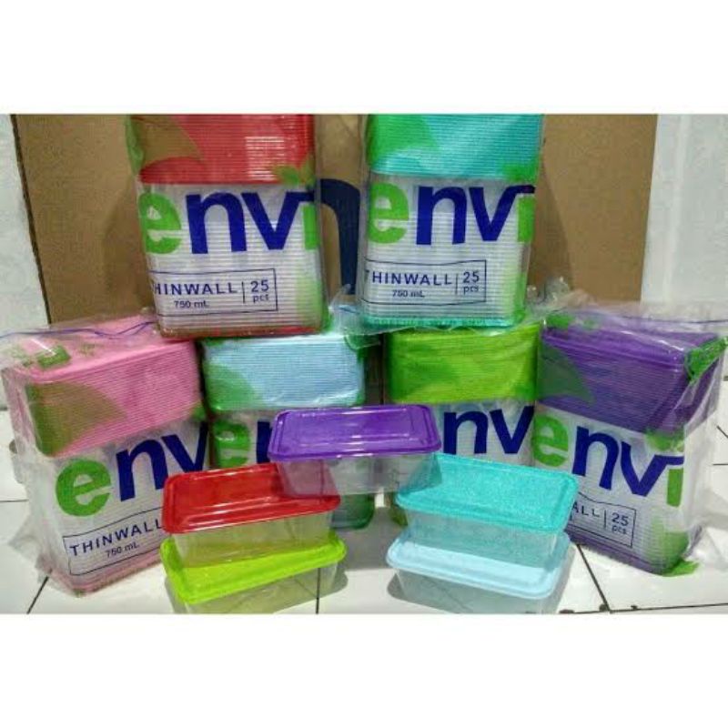 Thinwall Envi Premium Colours || Thinwall Warna Envi ukuran 500 ml , 750 ml