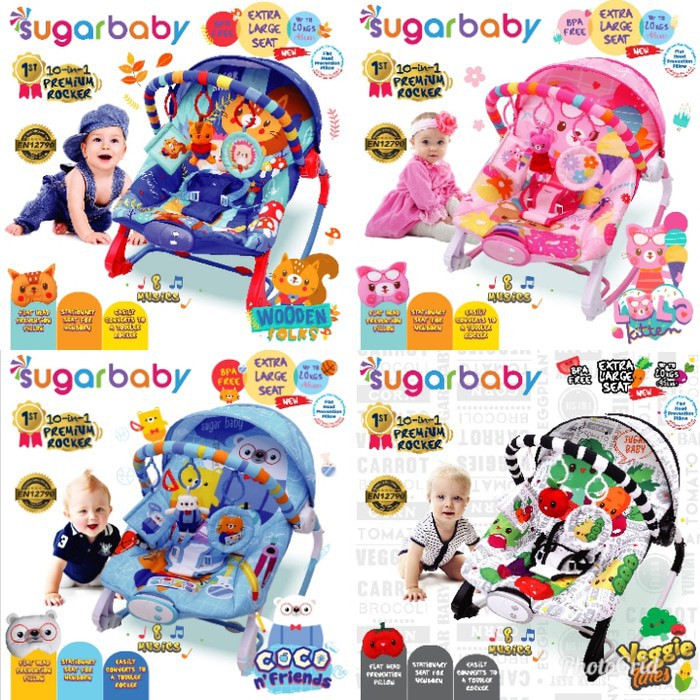 Sugarbaby Bouncer 10 in 1 Premium Rocker - RCK