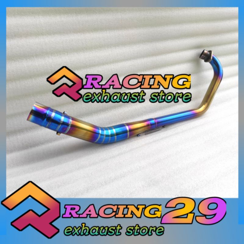pipa leher knalpot HONDA TIGER200 - Tiger Revo - Gl Pro - Gl max - Tiger bluegold Bluemoon Stainless