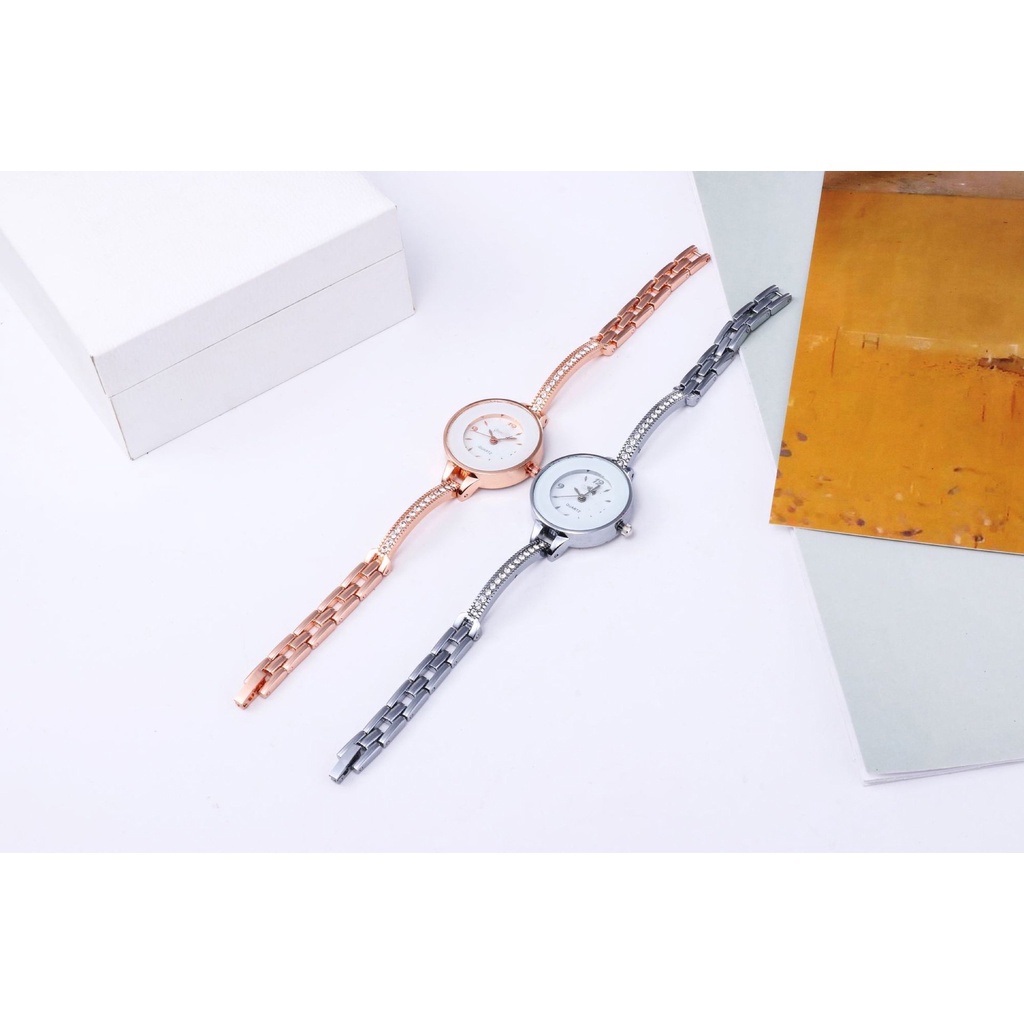 Jam Tangan Cewek Gelang  Jam Quartz  Jam Arloji  Jam Fashion  Jam Analog Wanita  W192