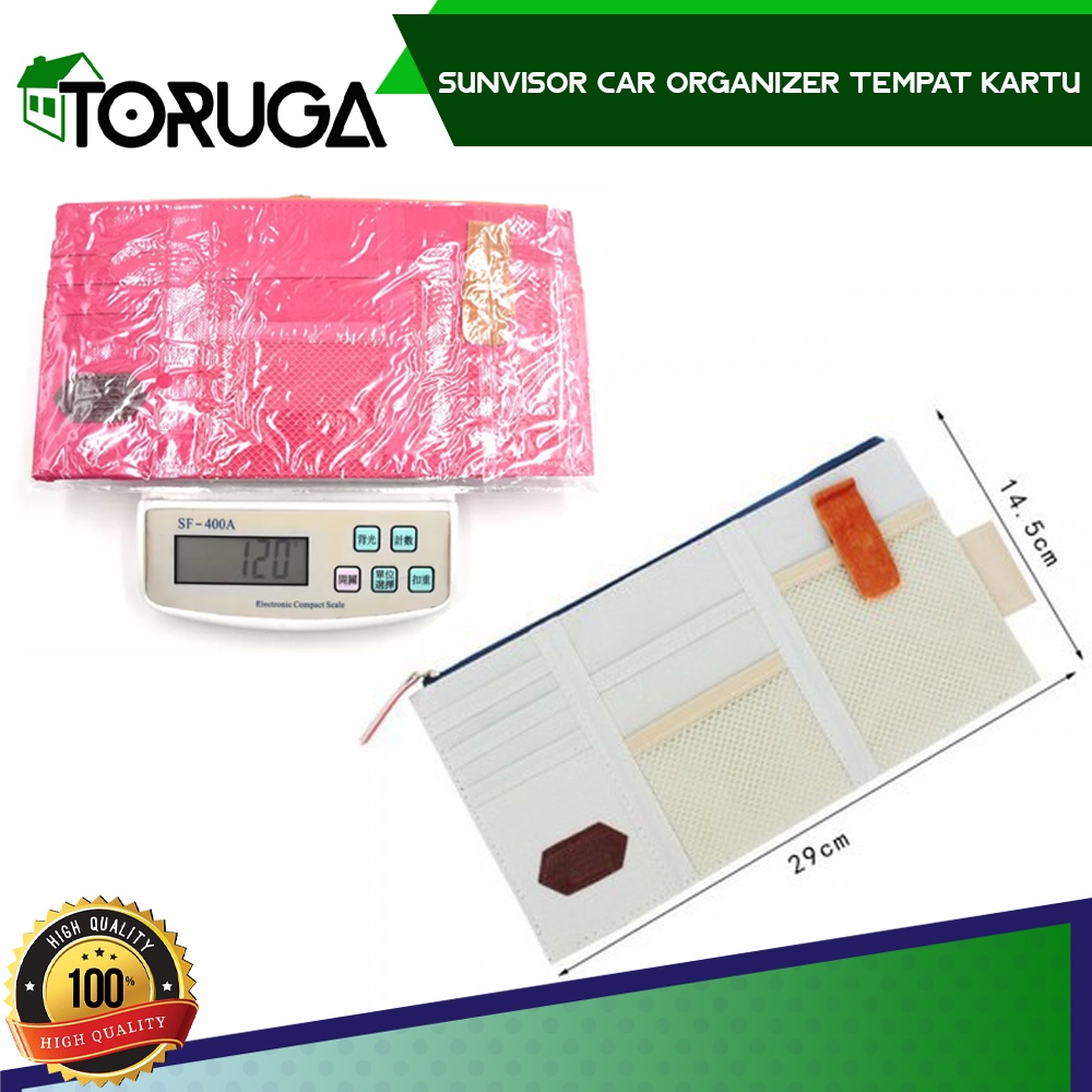 SUNVISOR CAR ORGANIZER TEMPAT KARTU EMONEY TISSUE PEN MOBIL SUN VISOR