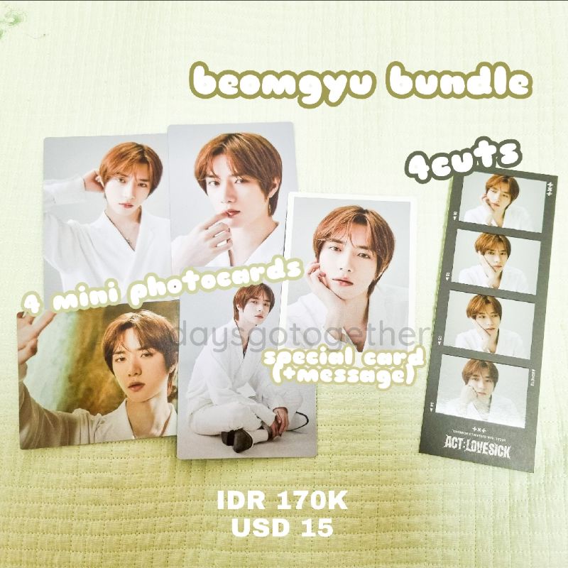 [ACT:LOVESICK MERCH] MINI PHOTOCARD BEOMGYU BUNDLE SET