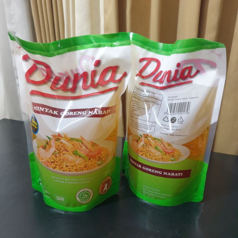 

Minyak Goreng Nabati Dunia 1800ml