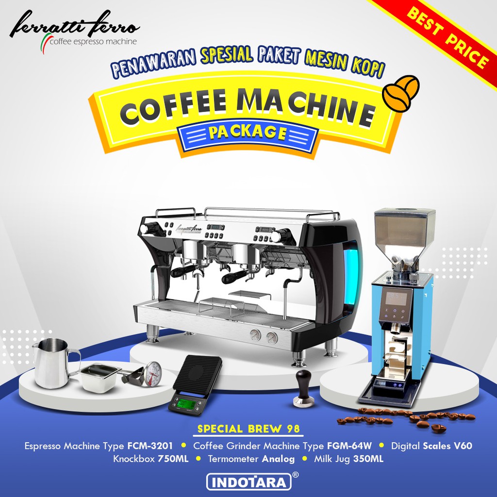 Paket mesin kopi Espresso Special Brew 97 - 98