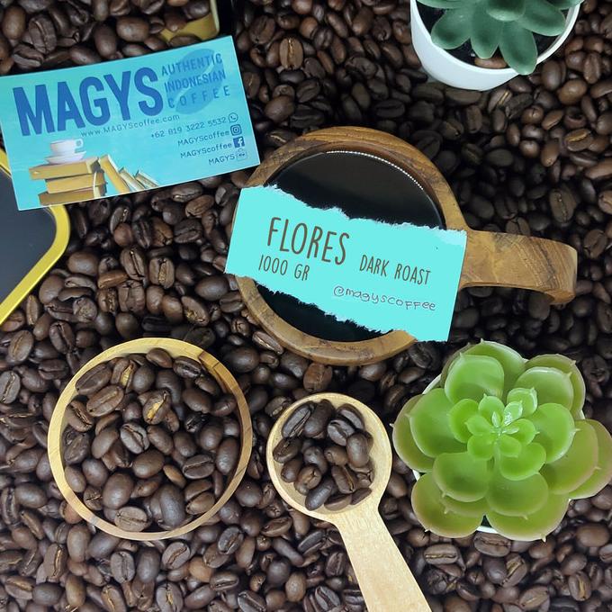 

ARABICA Flores Dark Roast 1000 gr 1 kg biji bubuk