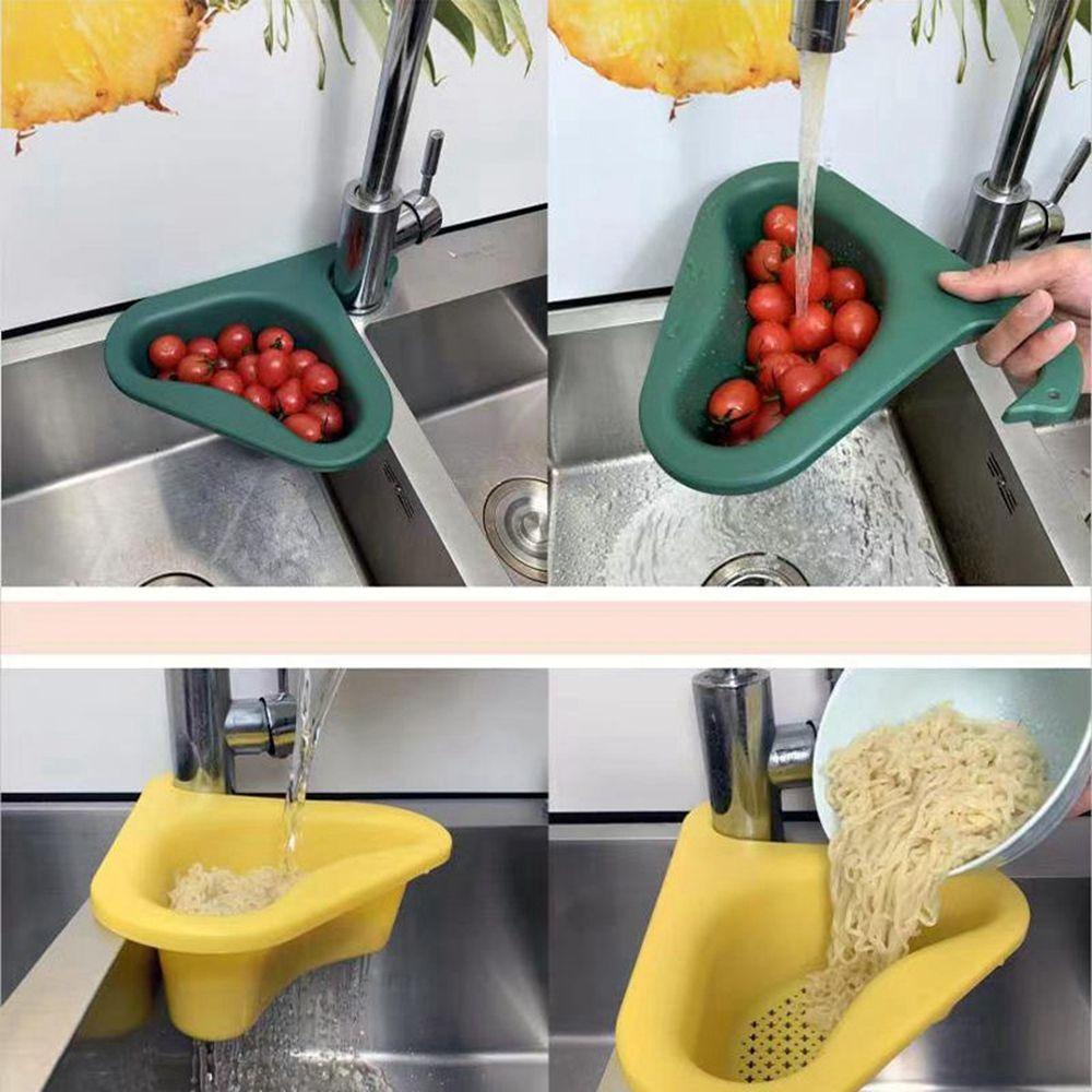 [Elegan] Saringan Wastafel Multifungsi Soup Juice Pisah Sisa Keranjang Sayur Buah Drain Rack