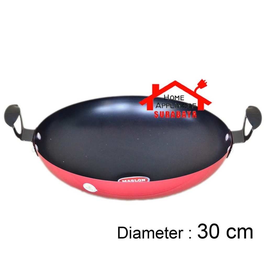 Wajan Goreng Penggorengan Maspion Maslon Jawa Wonder Wok 30 CM Anti Lengket